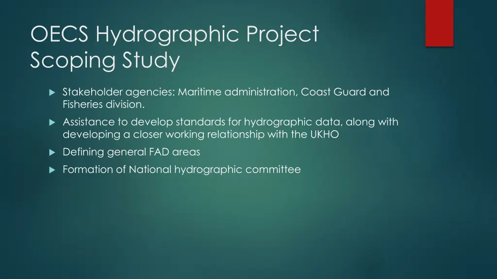 oecs hydrographic project scoping study 1