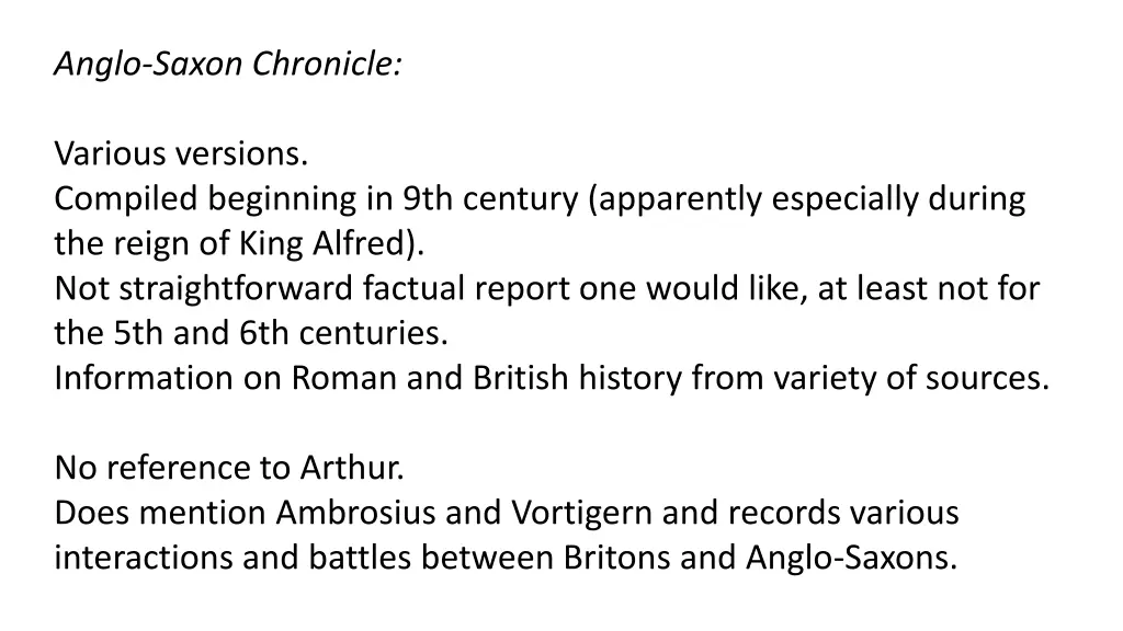 anglo saxon chronicle