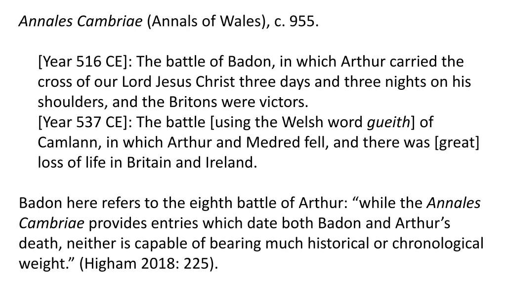 annales cambriae annals of wales c 955 year