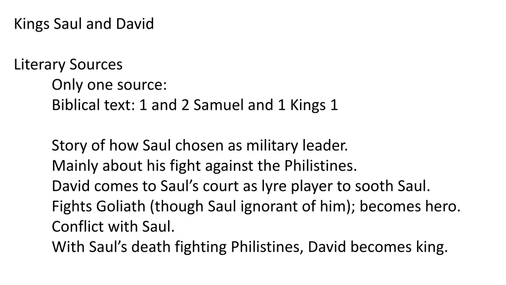 kings saul and david