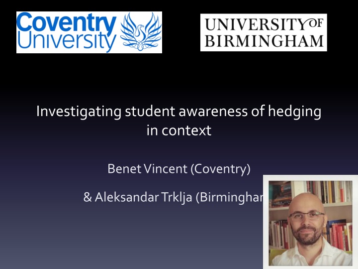 investigating student awareness of hedging