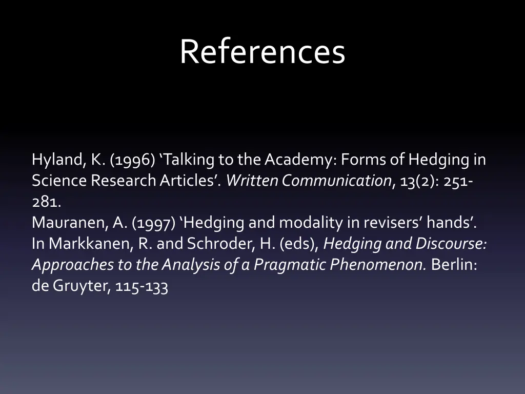 references