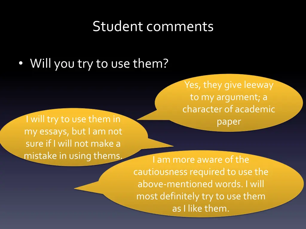 student comments 1