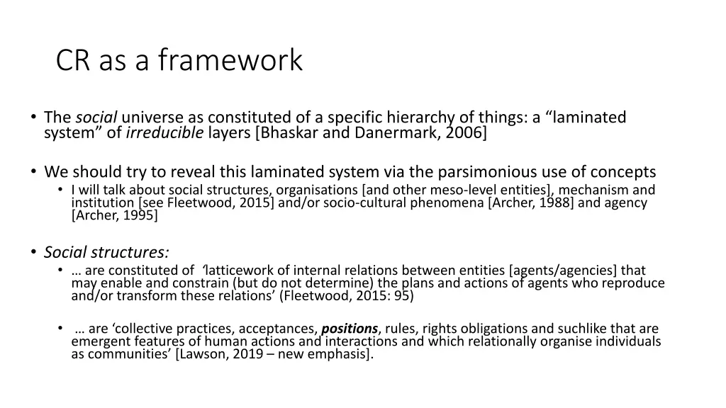 cr as a framework 3