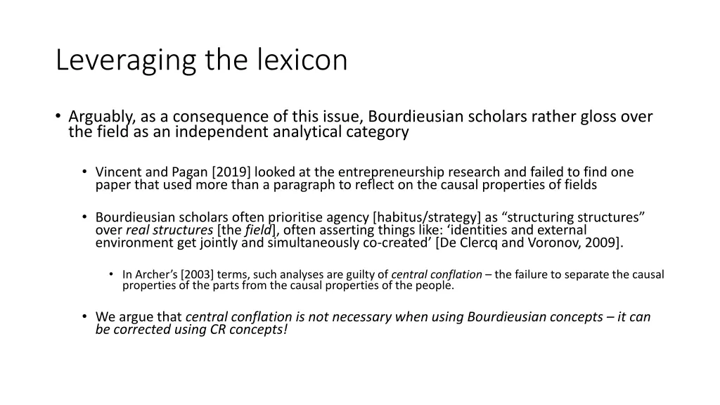 leveraging the lexicon 4