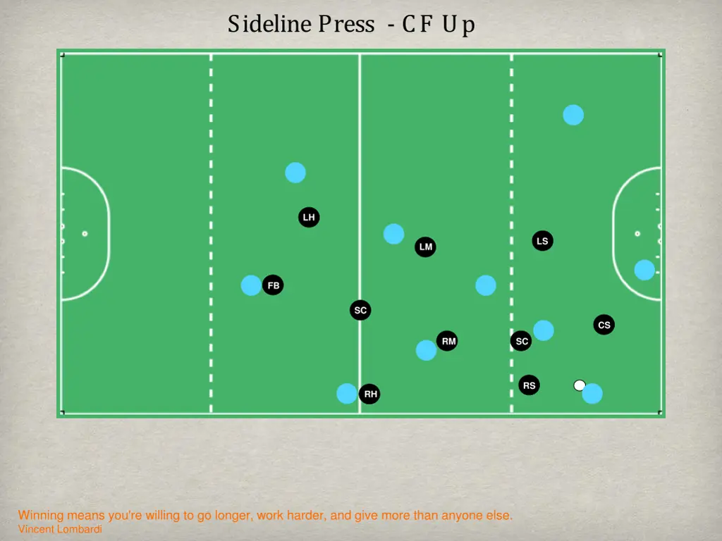 sideline press cf up