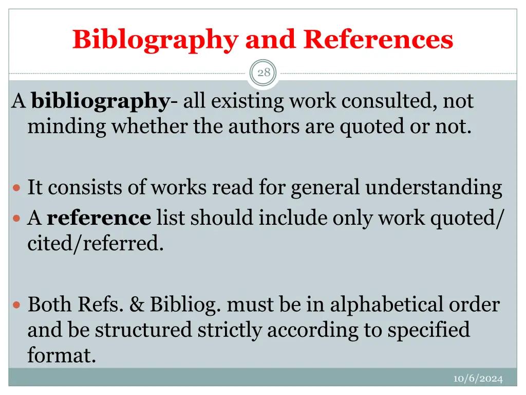 biblography and references