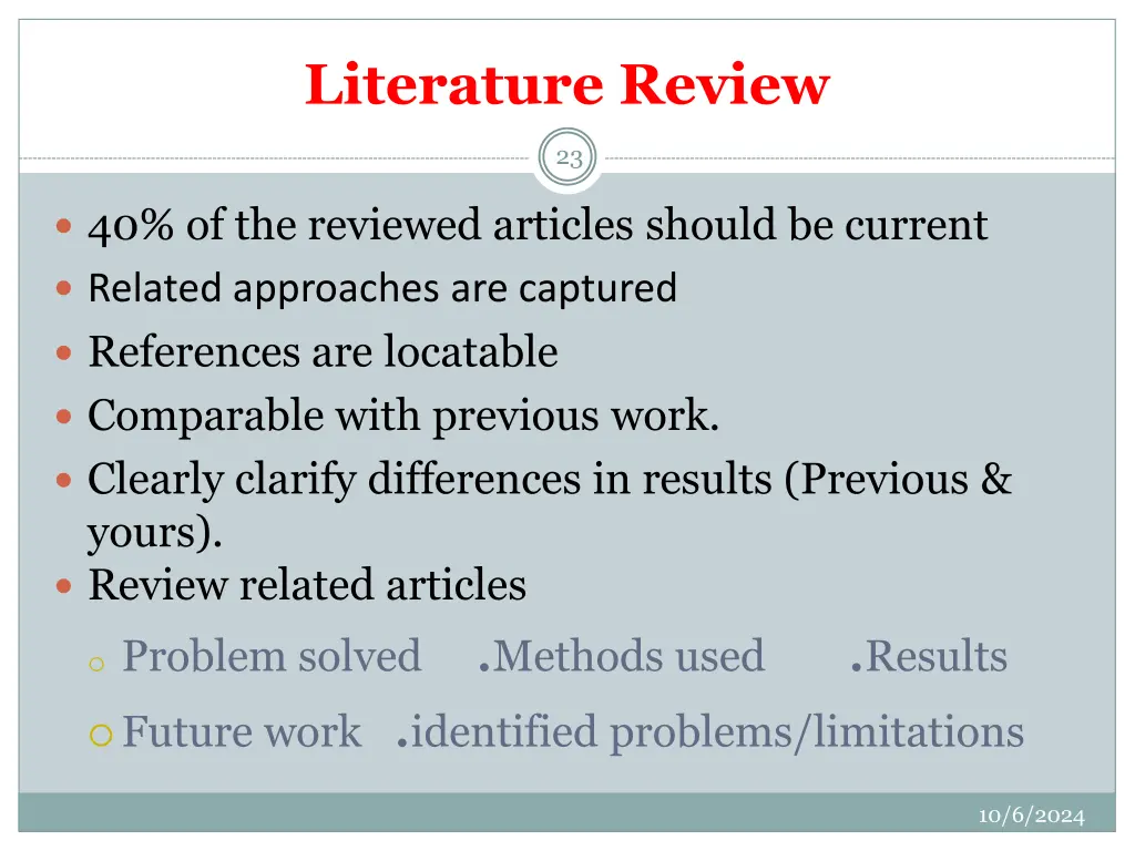 literature review