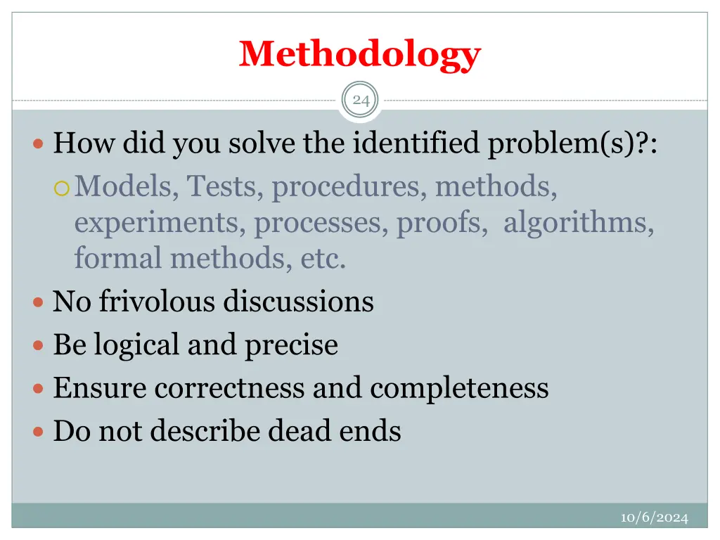 methodology