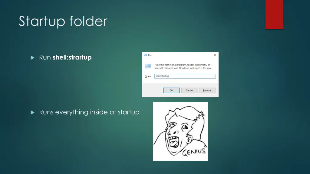 startup folder