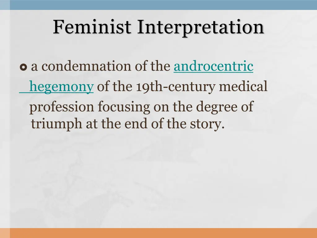 feminist interpretation