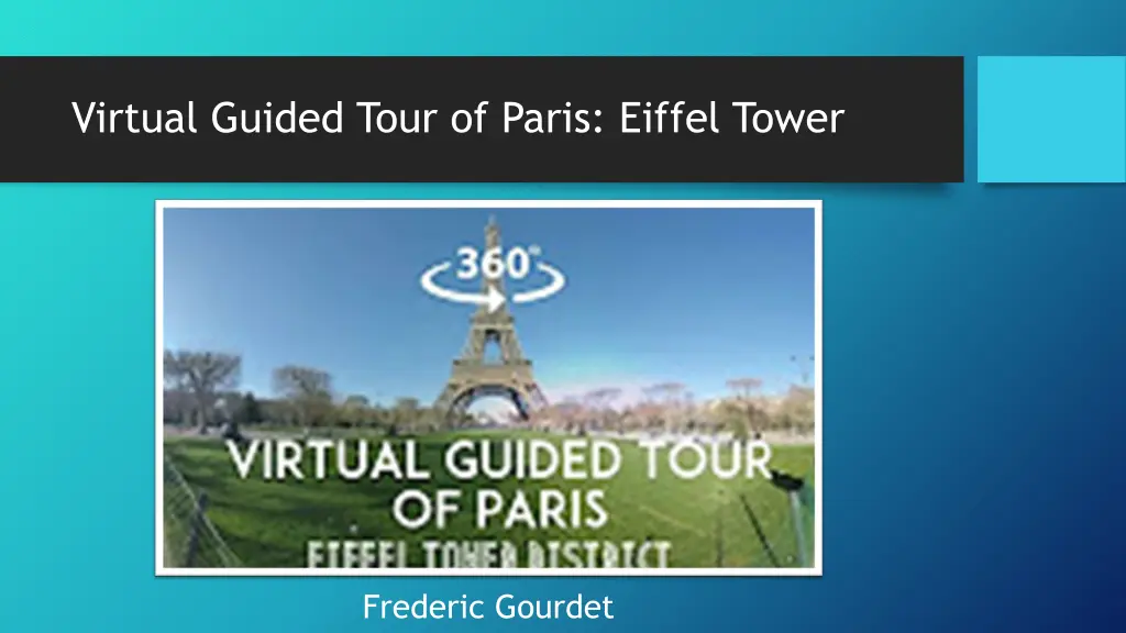 virtual guided tour of paris eiffel tower