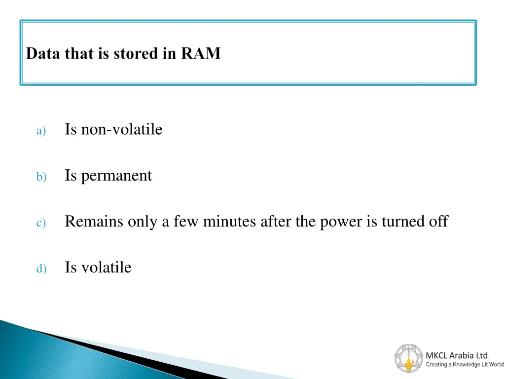 is non volatile