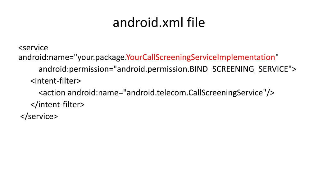 android xml file