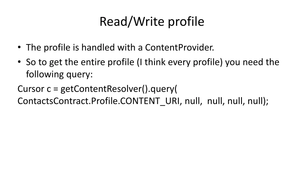 read write profile 1