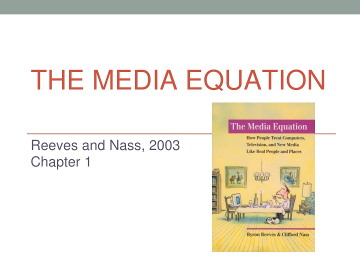 the media equation