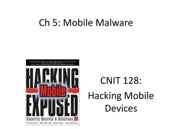 ch 5 mobile malware