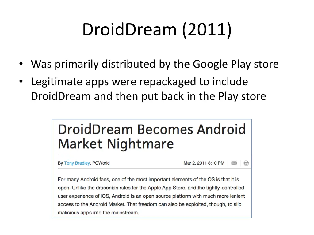 droiddream 2011