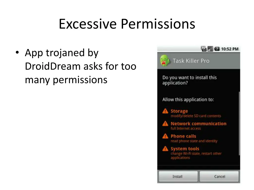 excessive permissions