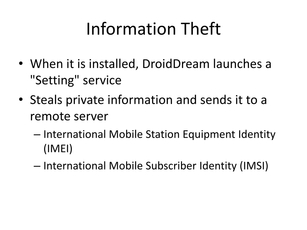 information theft