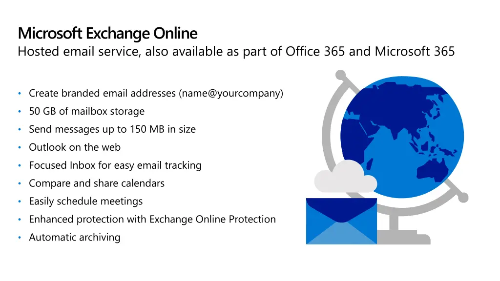 microsoft exchange online hosted email service