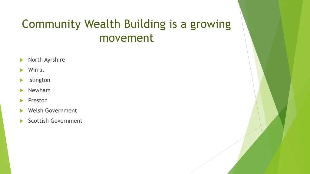 community wealth building is a growing movement