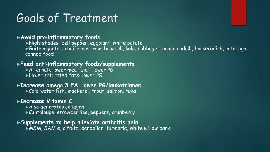 goals of treatment 2