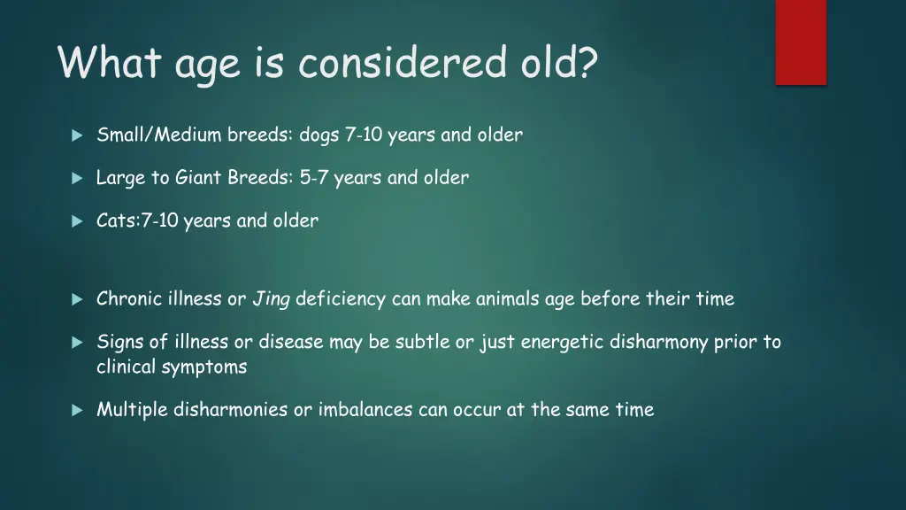 what age is considered old