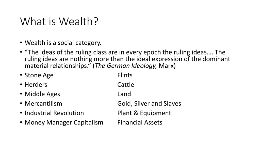 what is wealth 1