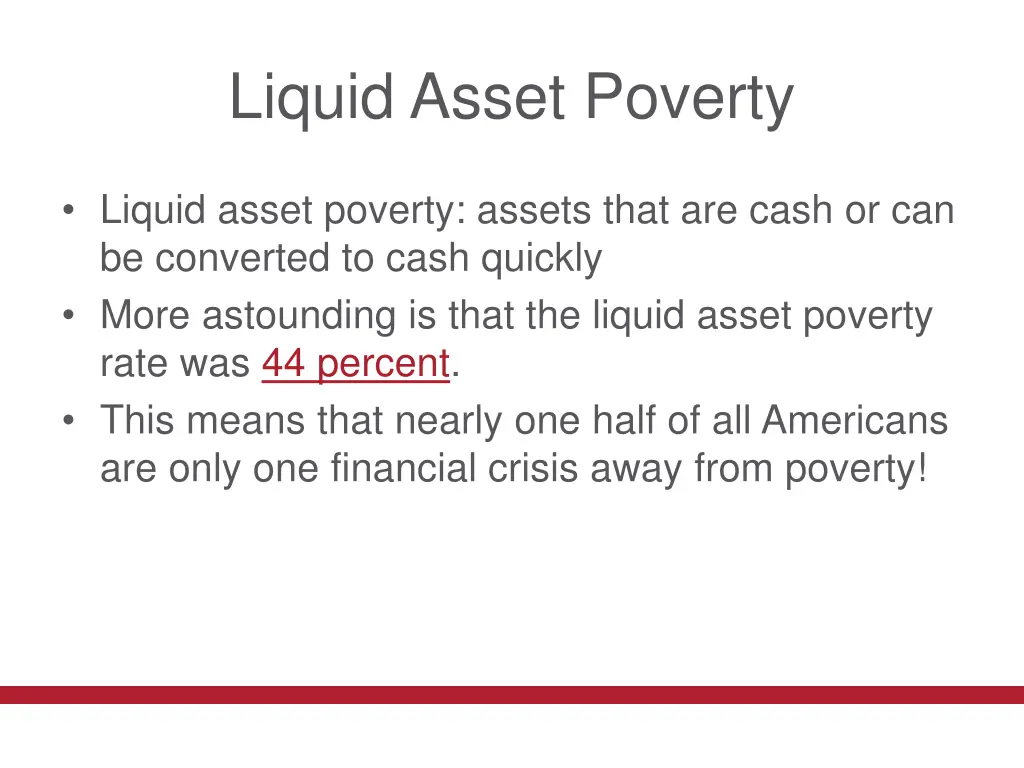 liquid asset poverty