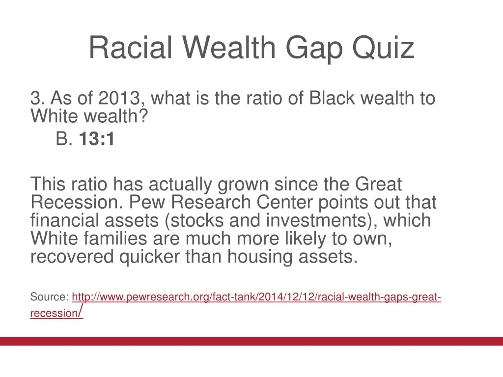 racial wealth gap quiz 5