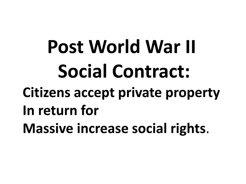 post world war ii social contract citizens accept