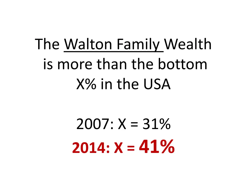 the walton family wealth is more than the bottom