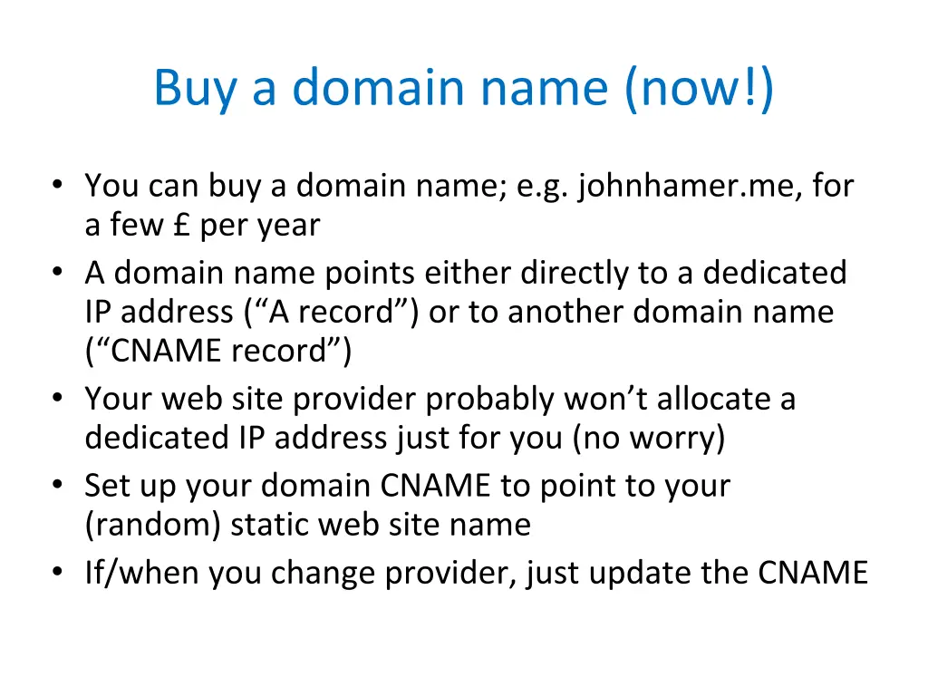 buy a domain name now