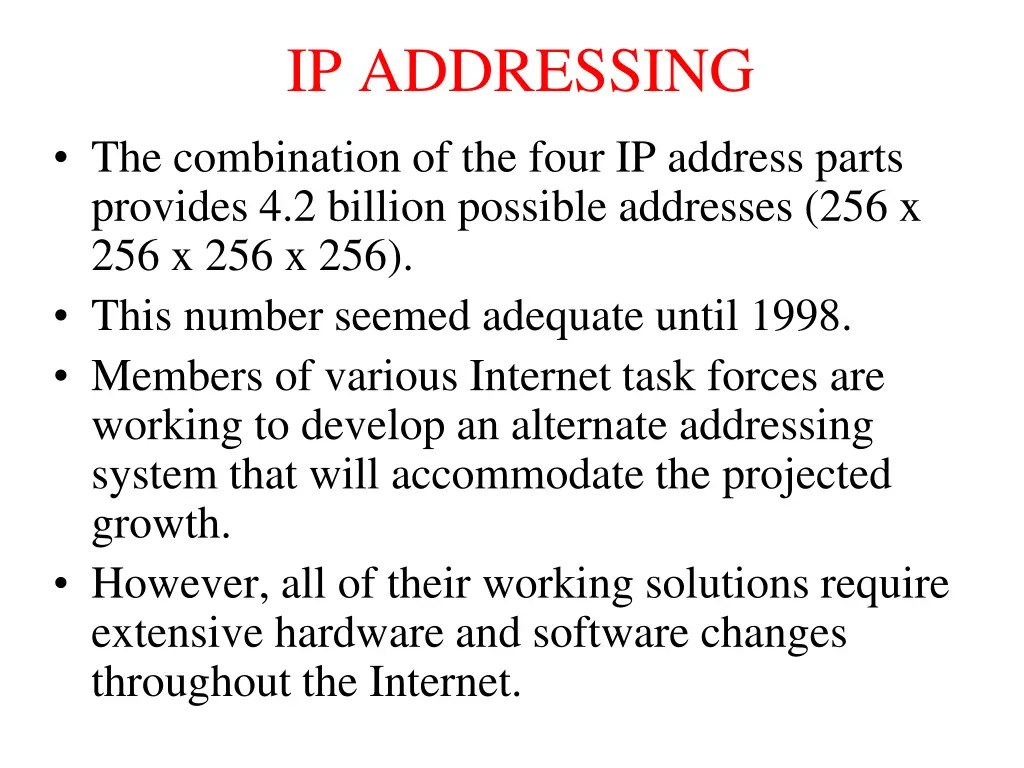 ip addressing