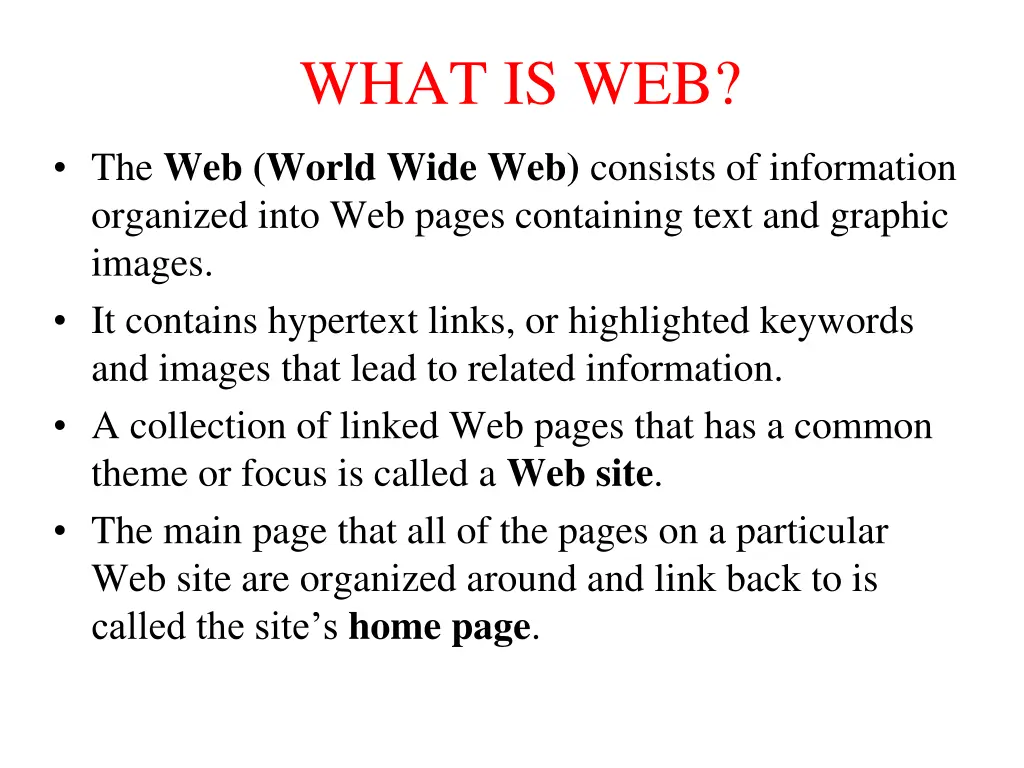 what is web