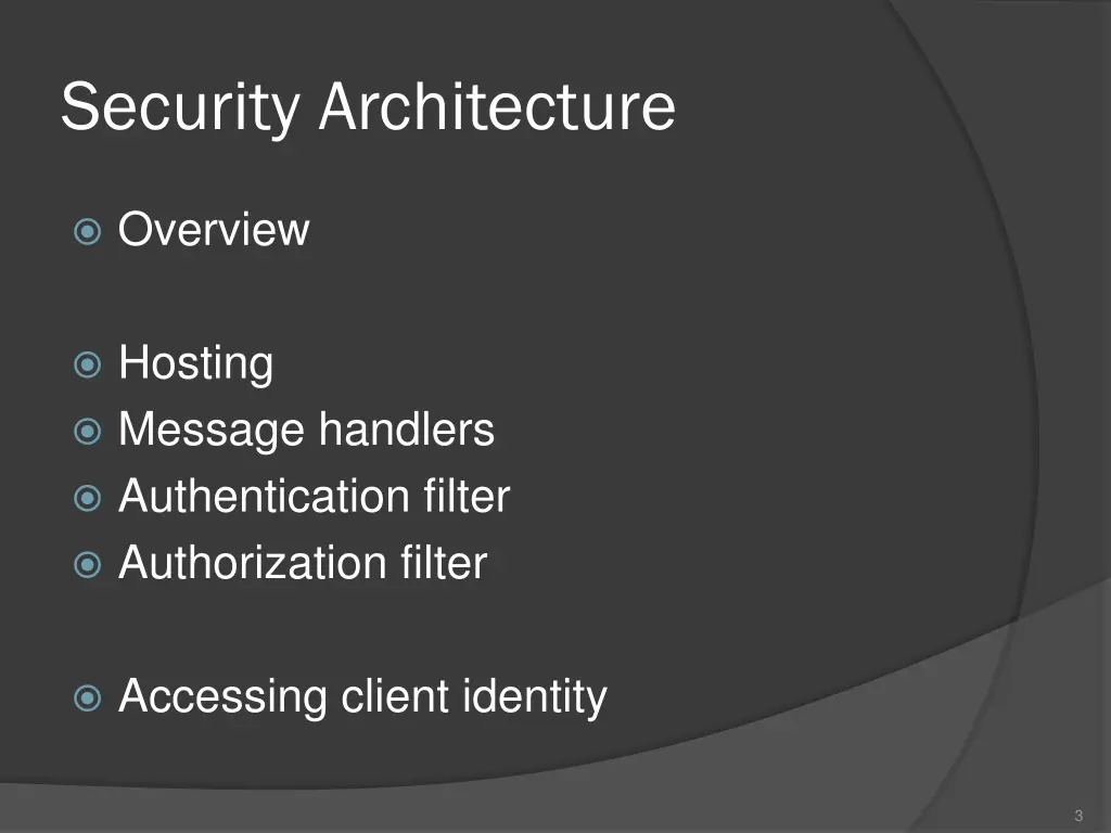 security architecture