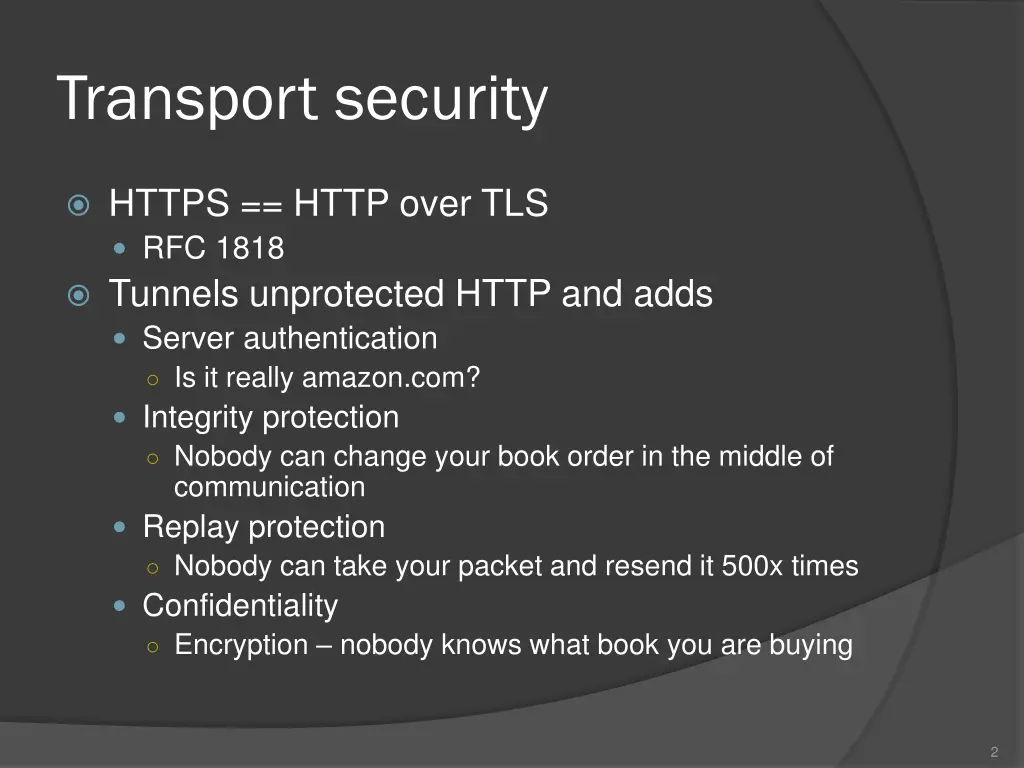 transport security