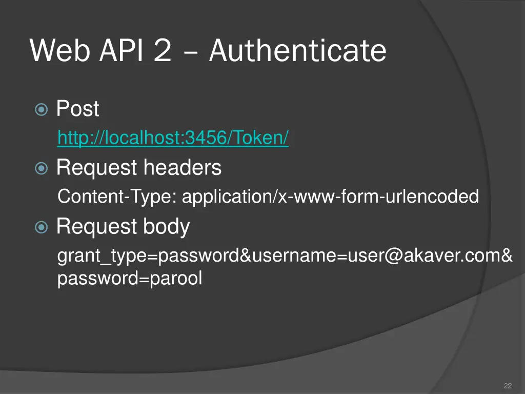 web api 2 authenticate