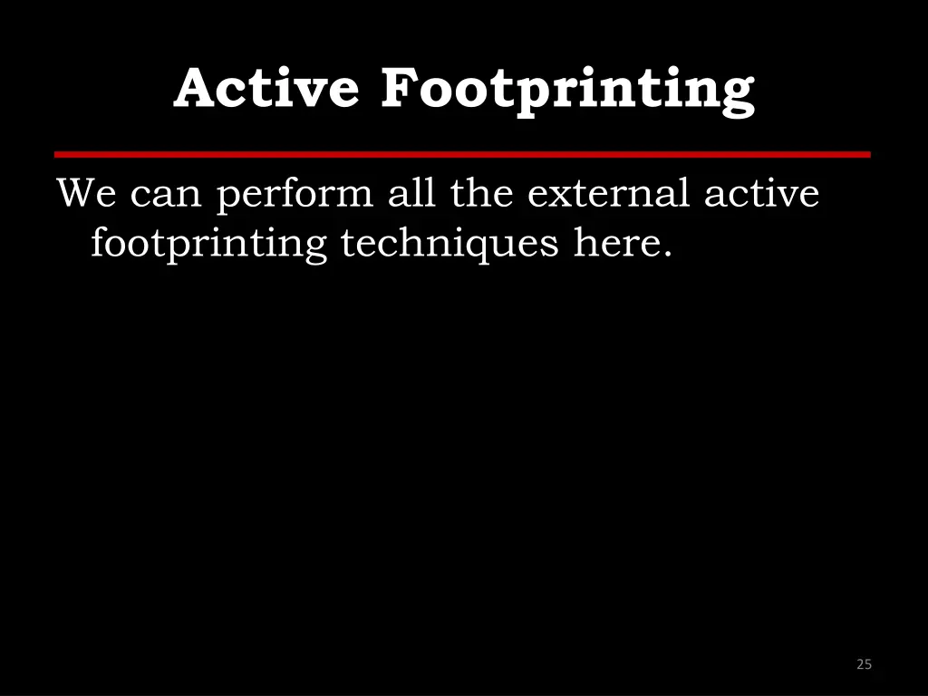 active footprinting 1