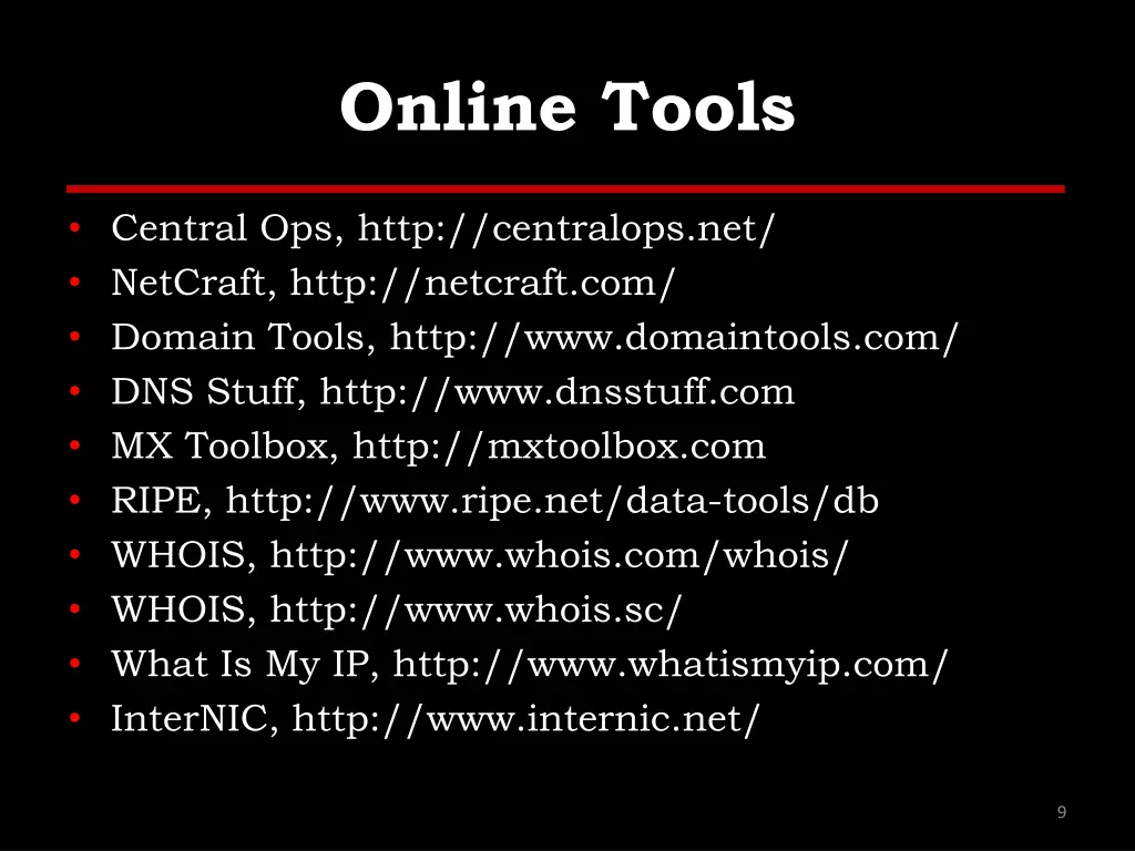 online tools