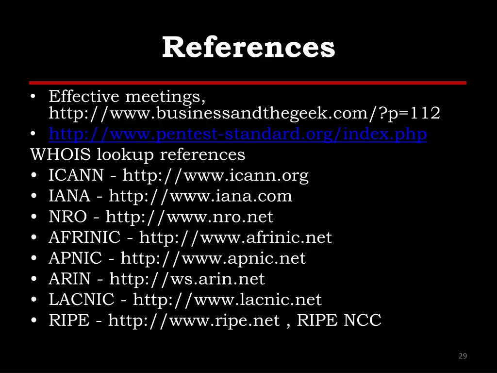 references