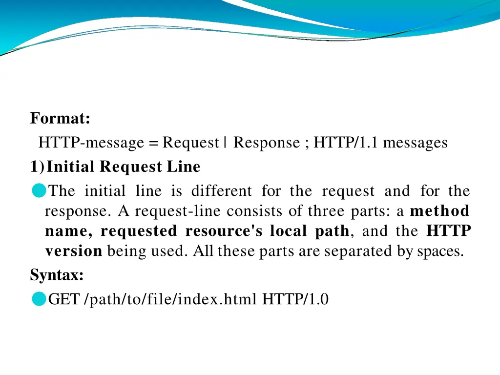 format http message request response http