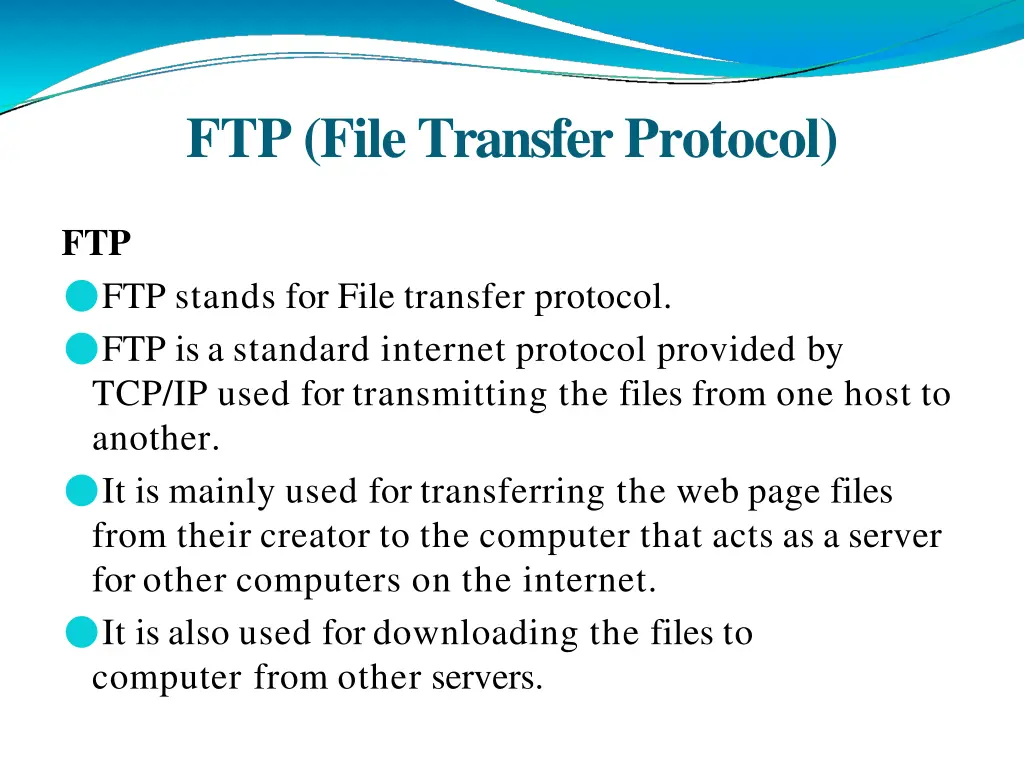 ftp file transfer protocol