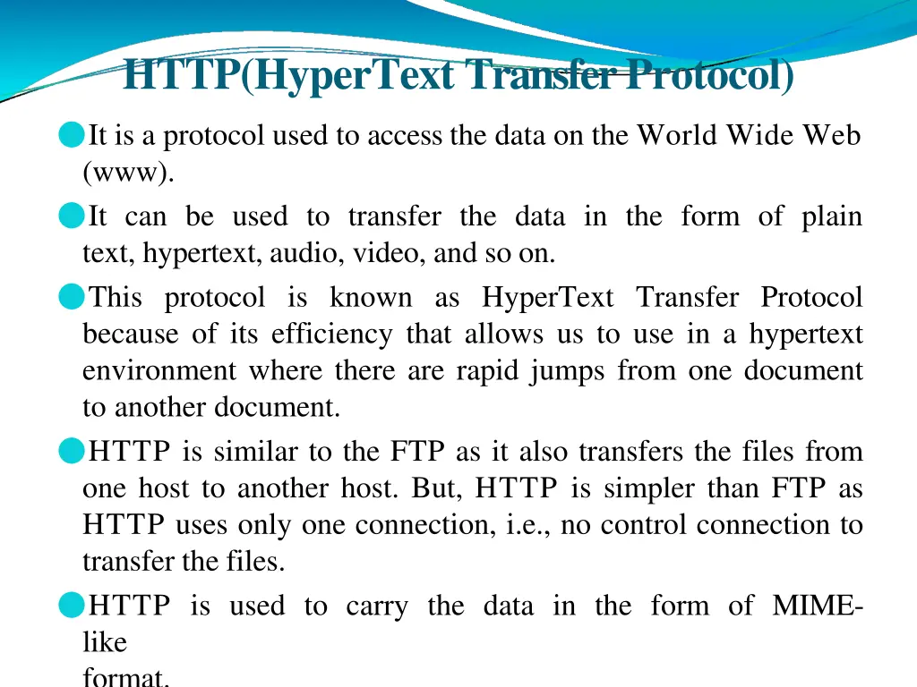 http hypertext transfer protocol