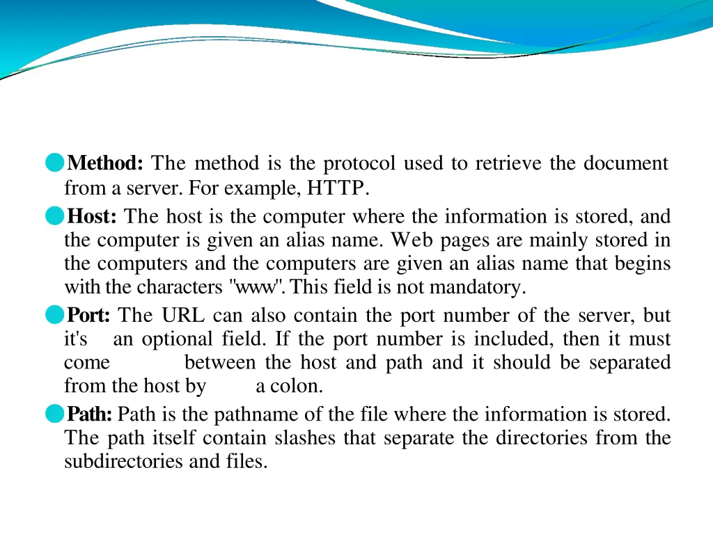 method the method is the protocol used