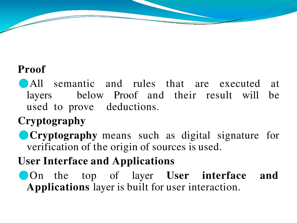 proof all semantic and rules that are executed