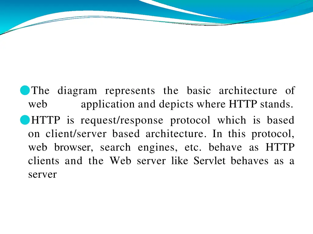 the diagram represents the basic architecture