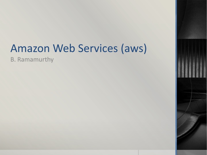 amazon web services aws b ramamurthy