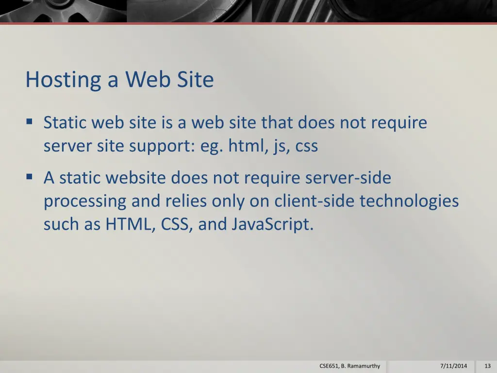 hosting a web site